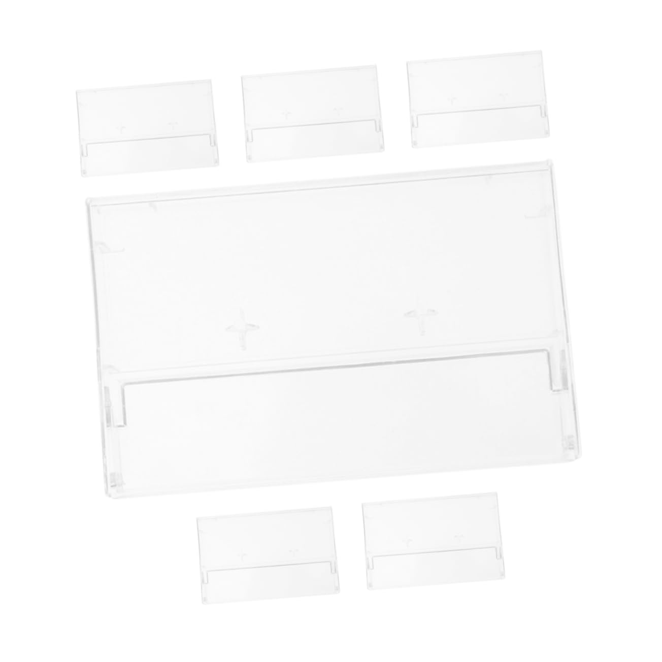 KONTONTY 6 Pack Cassette Tape Storage Cases Clear Plastic Holders for Music Cassette Collection Retro Style