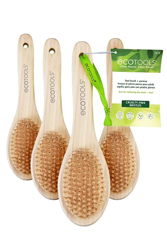 Ecotools Bamboo Foot Brush and File (Pack of 4)