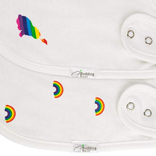 Budding Bear Unisex 5 x Bavaglini Neonato Cotone