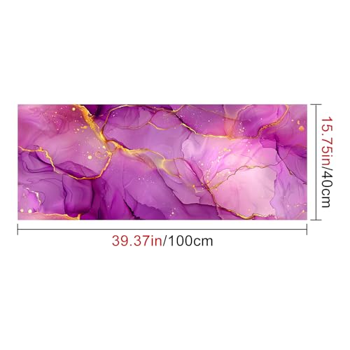 Papier peint marbre rose et dor&eacute; HOMETITUTE chic effet vinyle d&eacute;co