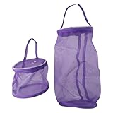 2PCS Yarn Storage Bags Mesh Knitting Bags Round Crochet Bag Sewing Tool Accessories for DIY Craft