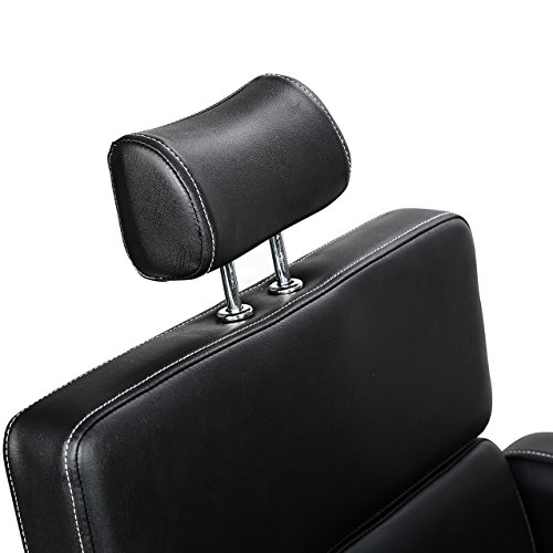 Fauteuil coiffure hydraulique noir avec télécommande réglable Barberpub 2065BK - 7