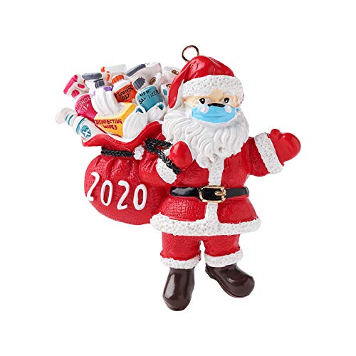 Anleymu Christmas Ornament 2020 Christmas Tree Pendants Holiday Decorations Xmas Gifts with Gift Box (Santa Style C) Anleymu Christmas Ornament 2020 Christmas Tree Pendants Holiday Decorations Xmas Gifts with Gift Box (Santa Style C)