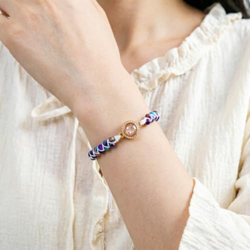 Image of YGLINE Stone Bead Yoga Meditation Bracelet Healing Crystal Double Layer Natural Gemstone Beaded Relax Anxiety Bracelets for Women Men
