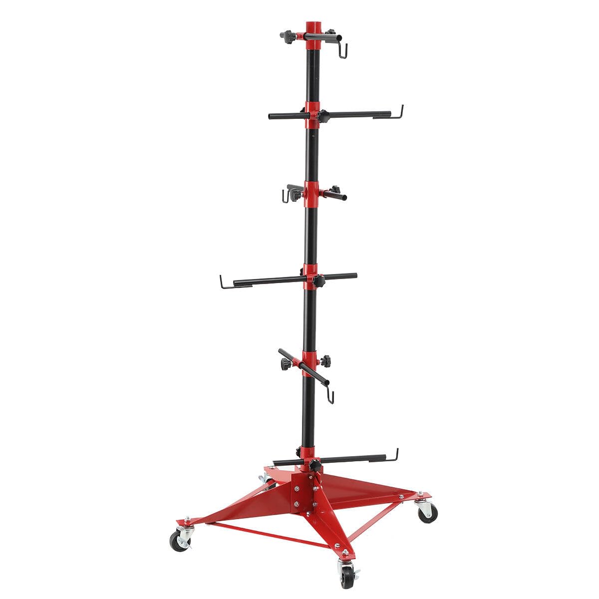 47*47*120cm Auto Lackierständer Drehlackierständer Verstellbare Lackierbock Montierbock Montageständer Kohlenstoffstahl für Aufhängungskotflügel, Stoßstangen, die hängende Autoteilen (klein)
