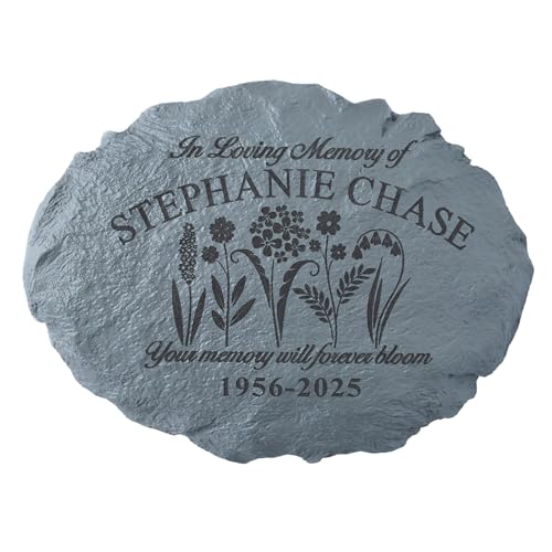 Let's Make Memories Personalized in Memory Sympathy Garden Stone -