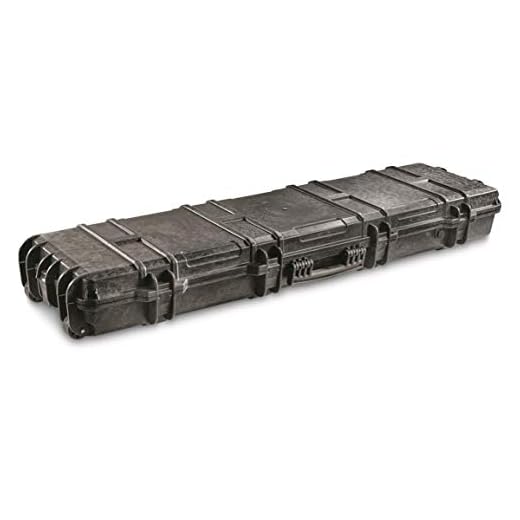 HQ ISSUE Double Hard Gun Case with Foam for Rifles and Shotguns, Tactical Cases, Large