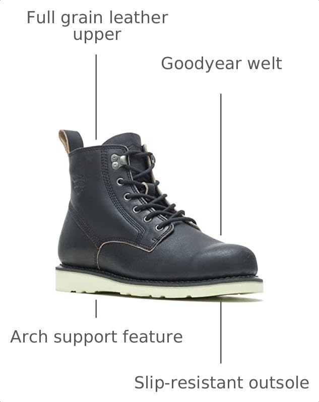 Image of Harley-Davidson Men's Aldredge 6 inch Black or Brown Casual Lace Boots, D10005