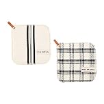Mud Pie Dirty Job Pot Holder Set (8"" x 8""") (41170009D)