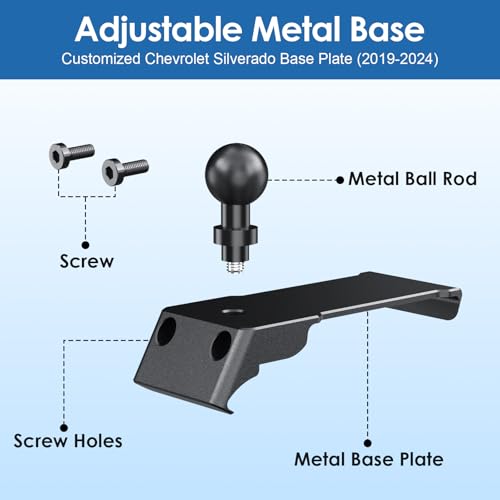Wireless Charger Phone Mount for 2019-2026 Chevy Silverado GMC Sierra by Kaishengyuan - Used condition - Image 5