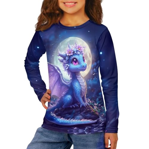 Image of Uourmeti Teens Girls Long Sleeve T Shirts Fall Outfits Boys Active Sportswear Running Tops