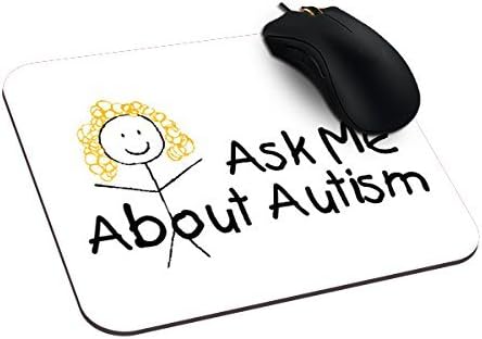 Urdesigner Customized Rectangle Non-Slip Rubber Mousepad Autism Support Cure Autism Gaming Mouse Pad 9X7 Inch