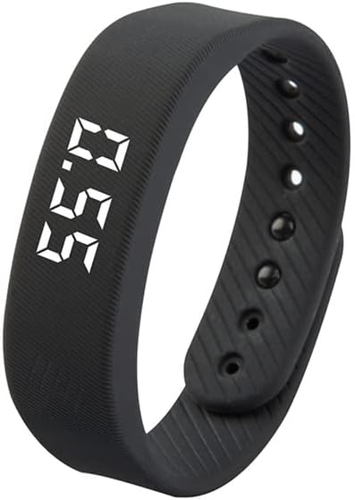 Black T5 Smart Fitness Wristband displaying time 8:50