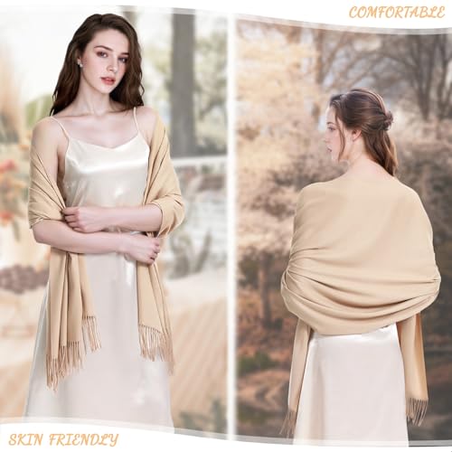 Pashmina Shawls Wraps for Evening Dress Women's Warm Scarf Bridesmaid Wedding Bridal Gifts Large Winter Scarves4