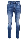Typ: Skinny Jeans Superdry Herren 02 Travis Skinny Jeans Henderson Dunkelblau 31/32