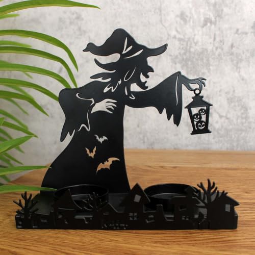 Witch Shadow Metal Halloween Candle Holder for Halloween Decor Home Party - image 5