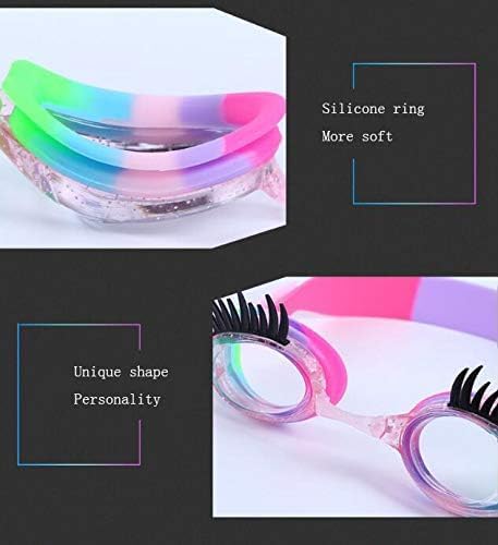 Schwimmbrille, Anti-Beschlag, kein Auslaufen, rutschfest, UV-Schutz für Kinder, Rosa