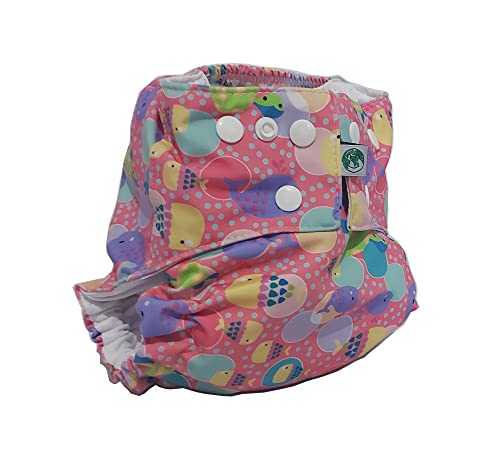 Fralda Ecológica com absorvente Baleia Nova Era Baby Dia Piscina