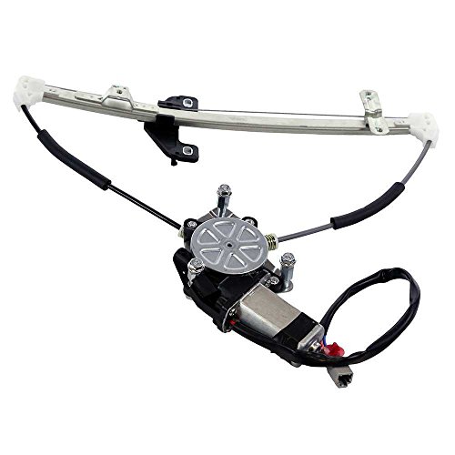 MILLION PARTS Rear Left Side Power Window Regulator with Motor Compatible with 2001 2002 2003 2004 2005 Honda Civic Sedan 4-Door