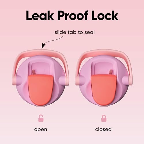 Image of Owala FreeSip Sway Insulated Stainless Steel Water Bottle with Two-Way Spout, Built-In Straw and Bucket Handle, Made for Travel, School, and Sports, 30oz, BPA Free, Leak Proof, Pink Angel Food Cake