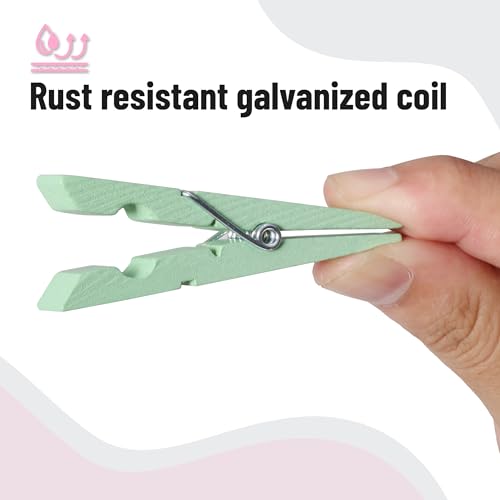 image for Mr. Pen- Wooden Clothes Pins, Natural Wood, 50 Pack, 2.9 Inch, Pastel 