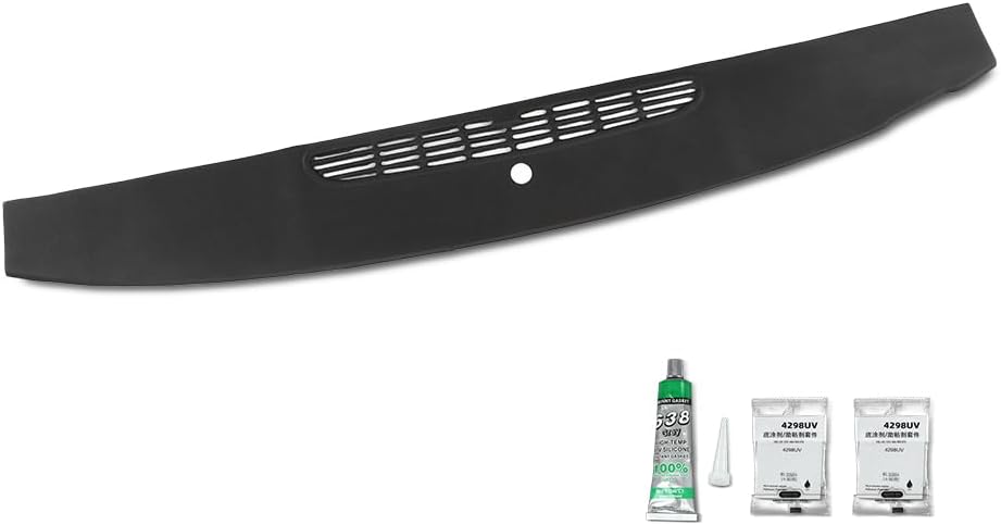 PIT66 TPE Dash Bezel Panel Cover Compatible with 2007-2014 Chevy Tahoe Avalanche Suburban Silverado/GMC Yukon/XL/Denali/Sierra Dashboard Cover (Fit Dual Glovebox Style Dash Only)