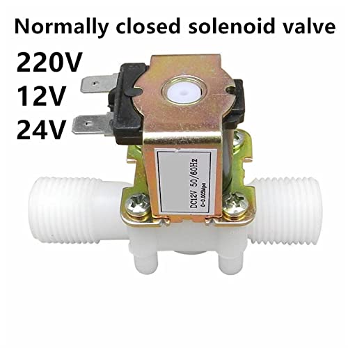 Électrovanne plastique AC 220V NF 3/4 pouce pour contrôleur pression air eau