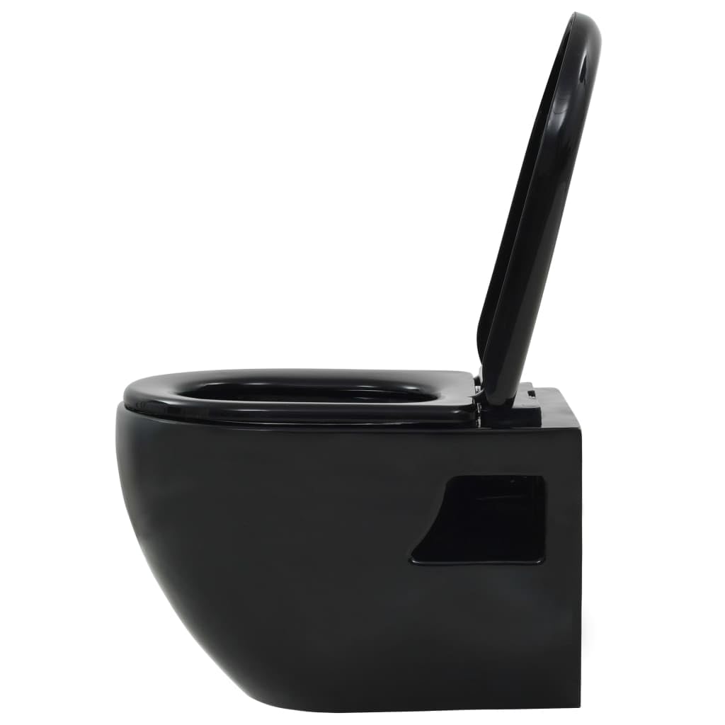 Kit completo WC sospeso a parete con serbatoio nascosto in ceramica nero 02_0003580