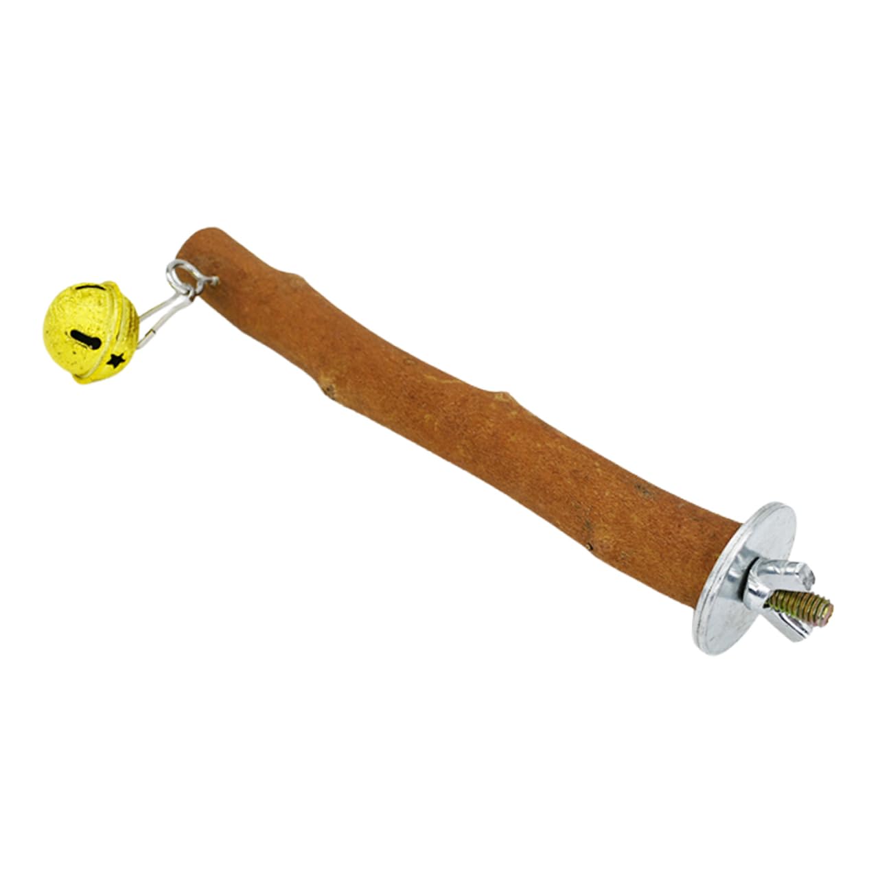 POPETPOP Bird Wooden Perch Stand for Parrots Budgies and Birds Natural Wood Bird Accessories for Cage Exercise Coordination and Balance Skills Random Shape