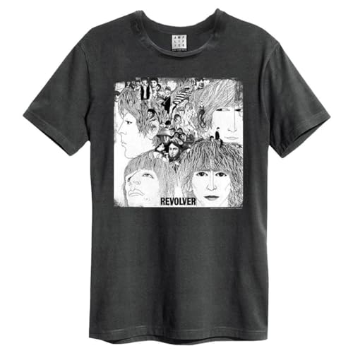 T-Shirt Revolver Amplified adulte : le coton anti-déformation au look rock parfait