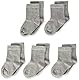 MINYMO Unisex Baby 5er Pack Ankel Socken, Grau (Light Grey Melange 130), 19-22 (Herstellergröße: 19/22)