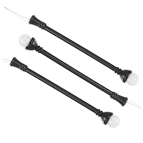 KALLORY 3Pcs Street Lamp Models for Sand Table DIY Landscape Vintage Style Outdoor Lamp Accessories Durable Create Warm Atmosphere for DIY Activities