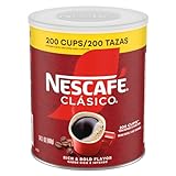NESCAFÉ CLÁSICO Instant Coffee, Dark Roast Coffee, 1 Canister (14.1 Oz)