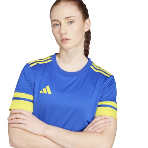 adidas Damen Squadra25 Jersey Short Sleeve Shirt, Team royal Blue/Team Yellow, XXS – Ansicht 5