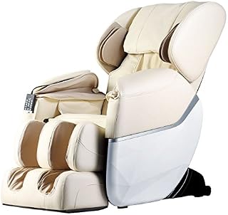 Electric Full Body Shiatsu Massage Chair Foot Roller Zero Gravity w/Heat … (Beige)