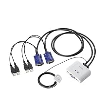 erekomu KVM Switch USB VGA
