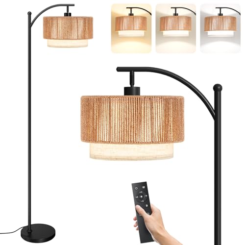 Image of SUNMORY Arc Floor Lamps for Living Room with 12W Remote and Dimmable Bulb
