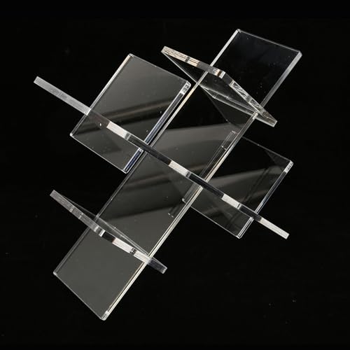 Soporte para botellas de vino de acrílico transparente para 5 botellas miniatura 3