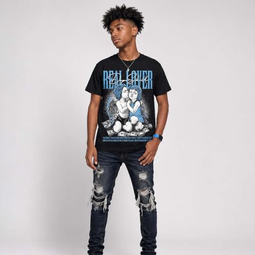 Image of DopeSkill Graphic Tee Streetwear Hip Hop Hypebeast Street Style Unisex T-Shirt Sneaker Colour Matching Shirts Real Lover