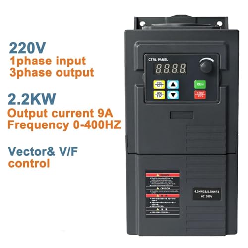 Convertidor frecuencia variable 220V que optimiza el rendimiento del motor de 2.2KW 3