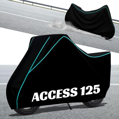 Image of Stylish Water Resistant Scooty Body Cover Compatible with Access 125 & All Models | UV Protection, Dustproof, Heat Resistant, Two Wheeler | New All Weather Protection, Dust & Rain