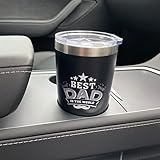 Gifts for Dad Christmas Xmas Gift Ideas for Him Thermal Insulated Coffee Mug Flask Stainless Steel Travel Mug Best Dad in The World Gifts Christmas Birthday Gift - Image 7