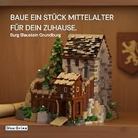 BlueBrixx Pro 108712 – Burg Blaustein, 5321 Klemmbausteine, Burg Blaustein Set Geschenk für Architektur und Mittelalter Fans, Standardsteine, Bausteine der Burg Blaustein-Serie – Ansicht 5