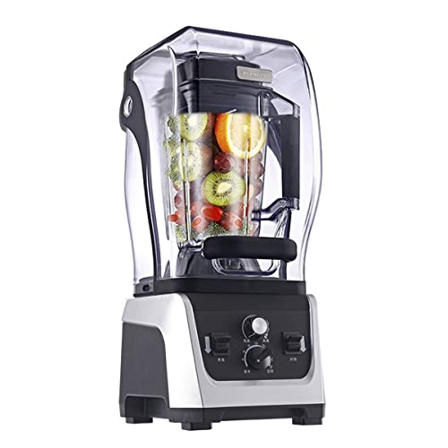 Batidoras De Encimera para Cocina con Tapa Silenciosa Máquina Exprimidora De 2 L para Pasta De Arroz+Temporizada 2300 W De Alta Potencia para Batidos Frutas Verduras Leche De Soja Molienda De Granos