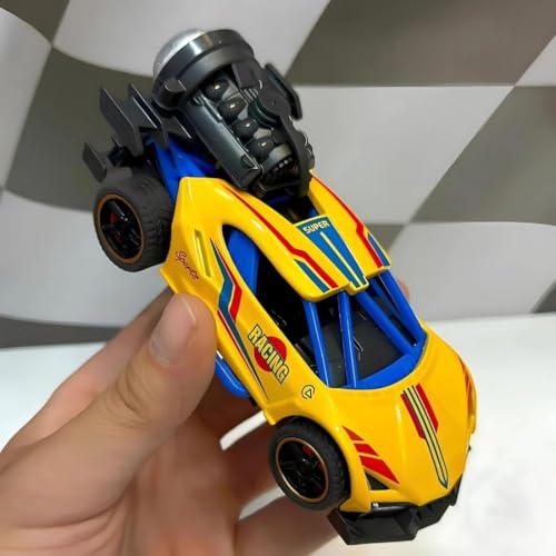 Image of Exclusive Alloy Metal Die-Cast Street Racing Car 1:36 Model with Mist Smoke Spray Pull Back Diecast Toy car with Light Music for Kids