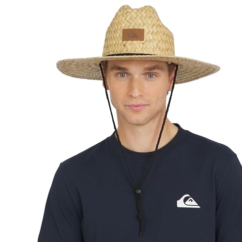 Quiksilver Wide Brim Outdoor Lifeguard Straw Sun Hat