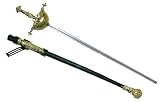 Herkunftsland:- China Rubie\'s 6300747-STD Musketier Degen,70cm, Multi-Colored