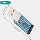 DAOKAI Serielles Konverter-Modul CP2104 USB 2.0 nach TTL UART Modul STC Downloader Flash-Erweiterungsplatine mit USB Verlängerungskabel Anschlusskabel Stiftleiste für Arduino für Raspberry P