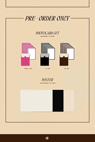 Miniatura 5 de TWICE READY TO BE 12th Mini álbum BE Versión CD+1p Póster Plegable En Paquete+PhotoBook+1p Postal 1p+1p Mensaje PhotoCard+5p PhotoCard+Seguimiento