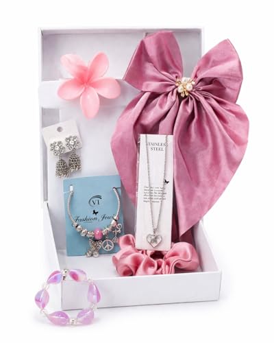 Image of CSN - CUTE SHOPPING NETWORK Fashion Jewelry Gift Set with 7 accessories, Gift hamper for women & girls, Birthday, Anniversary, Rakshabandhan, Diwali Gift | Random Colors & Designs